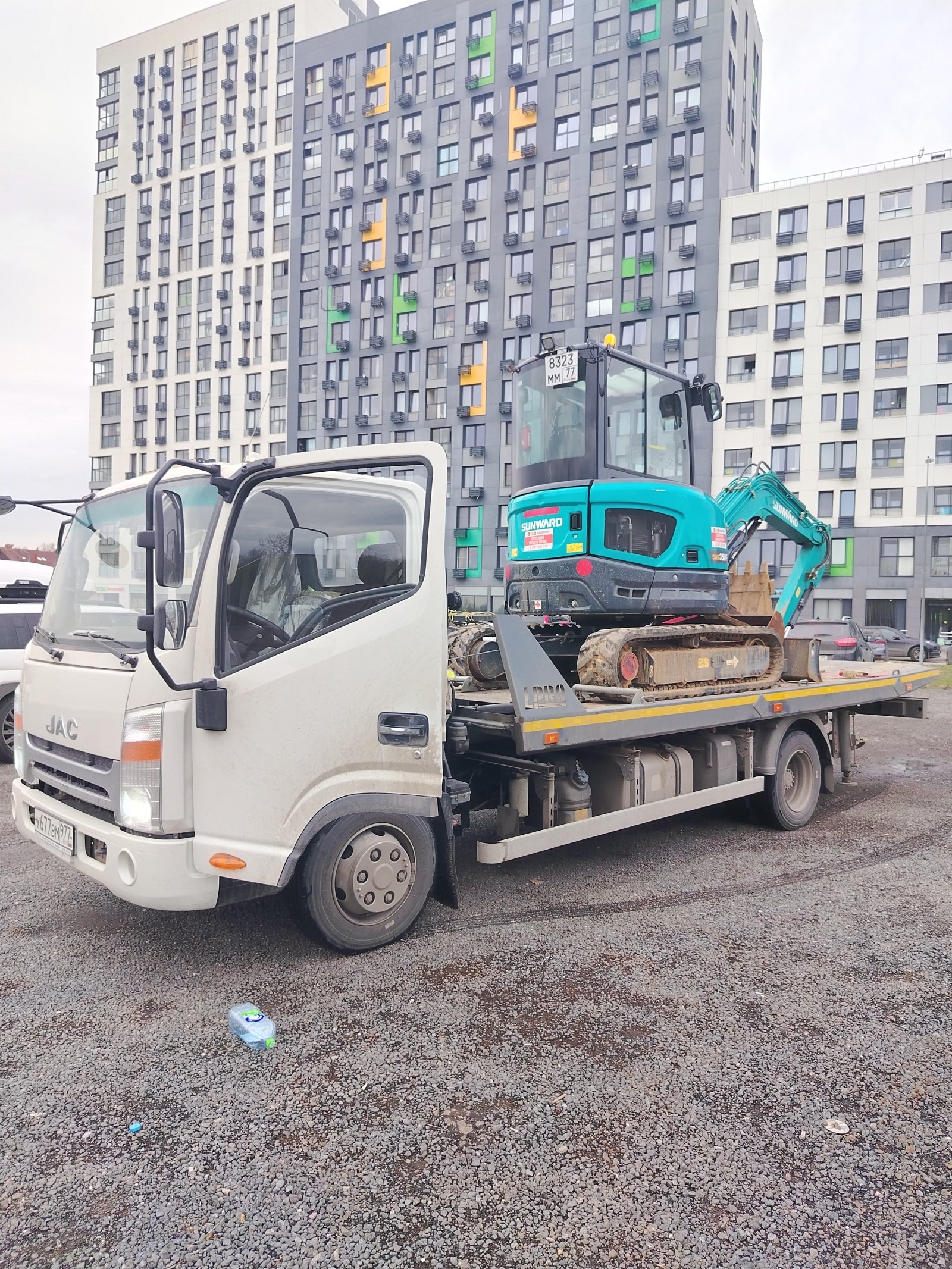Эвакуатор Jac с максимальным весом 5 тонн вызвать