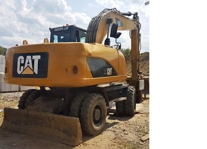 Аренда экскаватора колёсного полноповоротного CAT, JCB