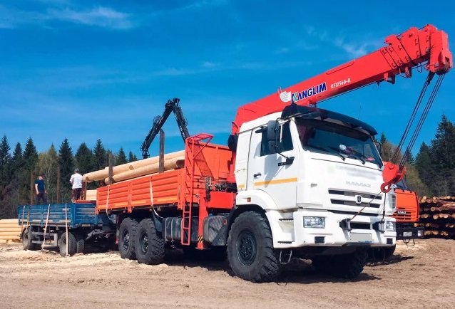 Перевозки с манипулятором борт 25 тонн, КМУ 12 тон