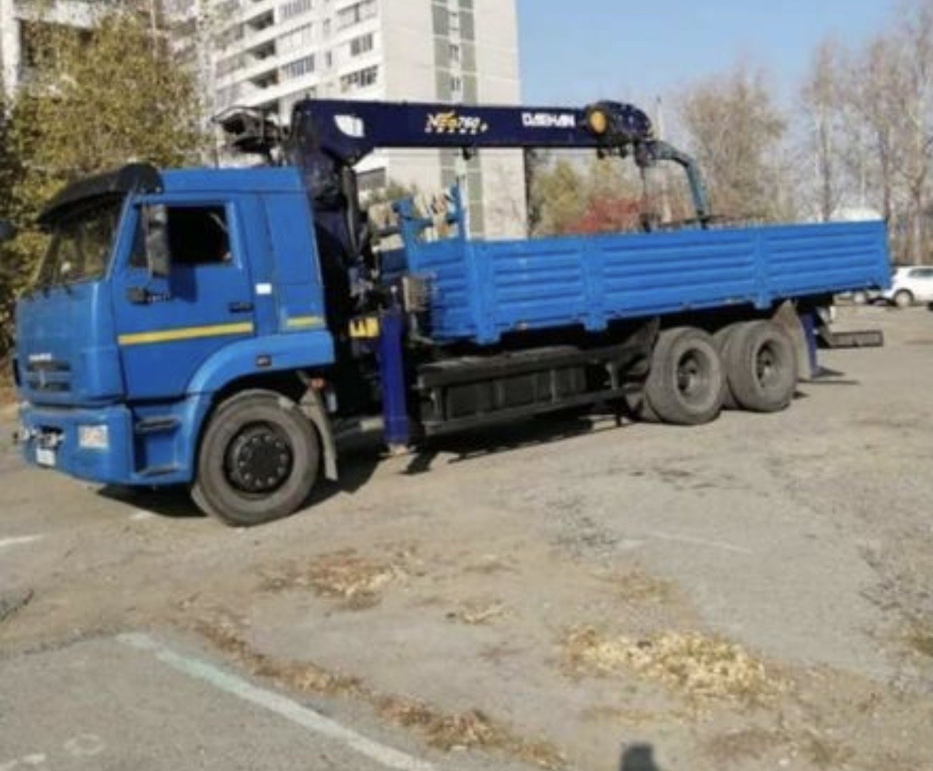 Услуги манипулятора КАМАЗ. Монтаж