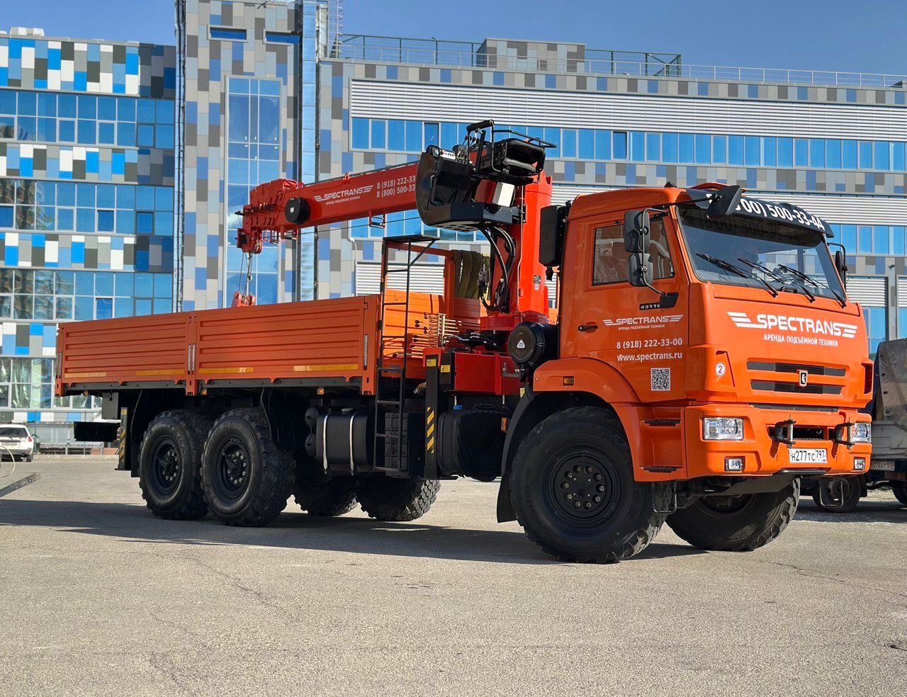 Аренда манипулятора-вездеход КАМАЗ 6х6