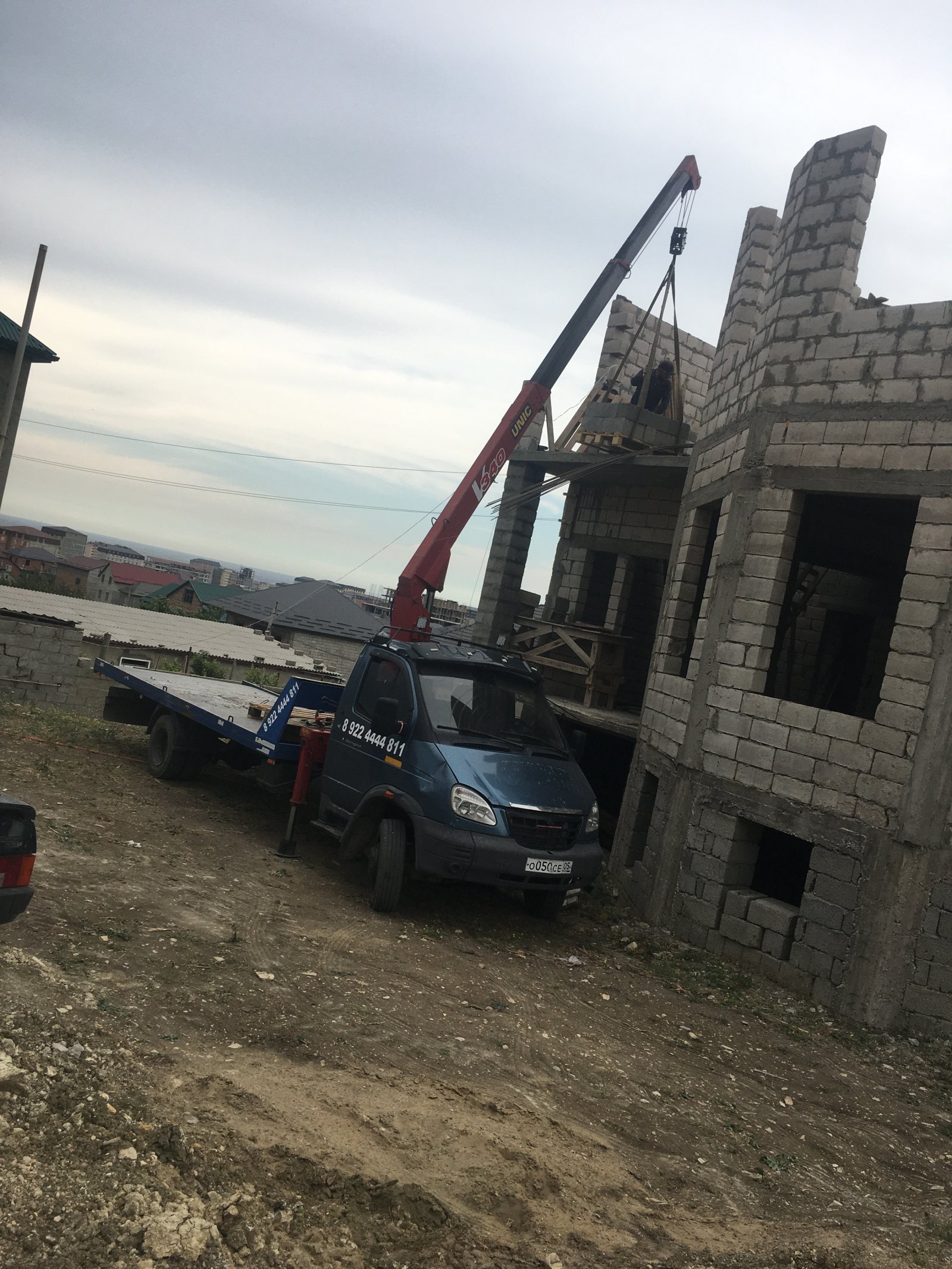 Кран-манипулятор Валдай ГАЗель, стрела 3т, вылет 8м до 6т