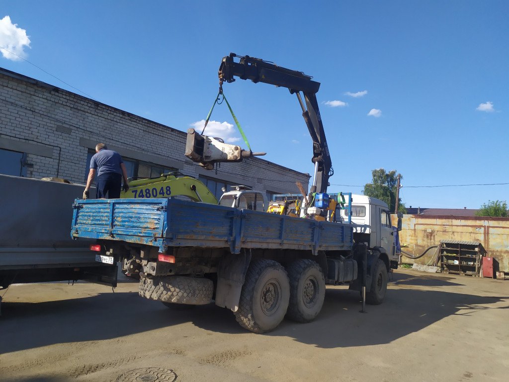 Кран-манипулятор КАМАЗ 431180 стрела 4т 12м, кузов 10т 5. 5м
