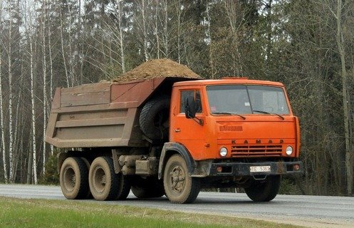 Перевозка сыпучих грузов. Песок, щебень, чернозем