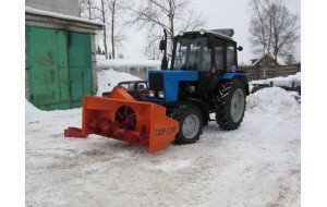 Аренда трактора со шнекороторным снегометателем