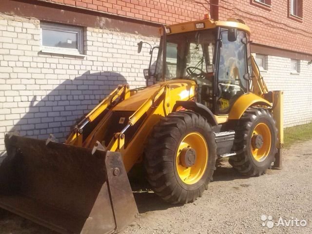 Аварийные работы трактором JCB, уборка снега, грязи