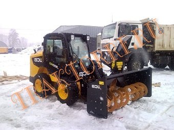 Аренда ТРАКТОР JCB 4CX + ШНЕКОРОТОРНЫЙ СНЕГООЧИСТИ