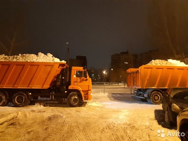 Уборка снега Вывоз снега Услуги Трактор Погрузчик