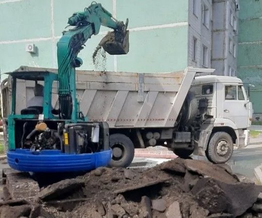 Вывоз грунта, услуги самосвалов, эксковатора