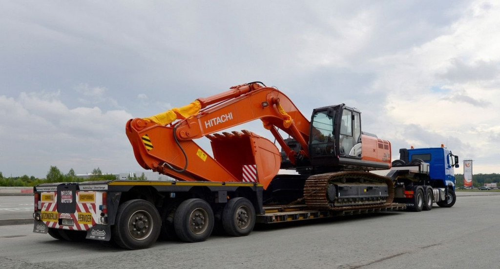 Аренда трала Daf 25-80 тонн для спецтехники и оборудования