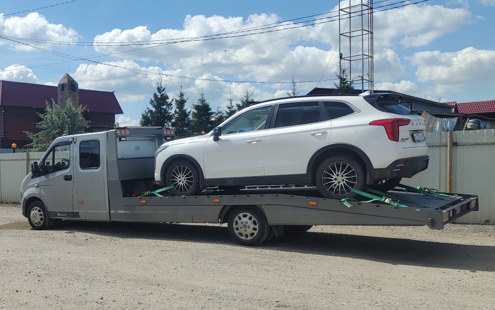 Перевозка авто РФ РБ КЗ эвакуатором Газель Next