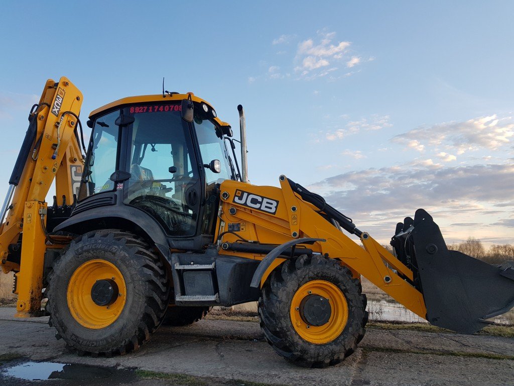 Услуга, аренда экскаватора-погрузчика JCB нав. об
