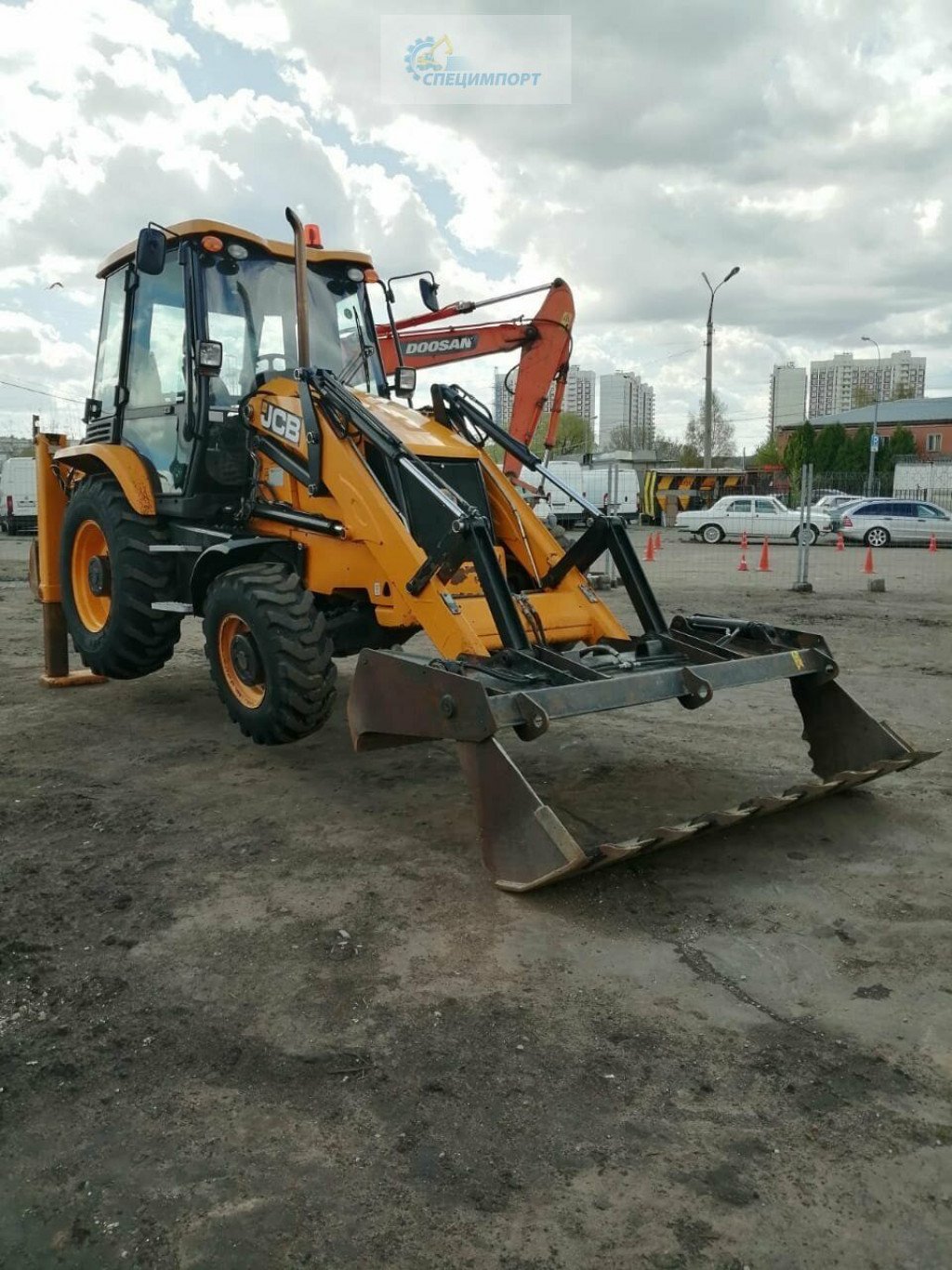 Экскаватор погрузчик. Работы, область