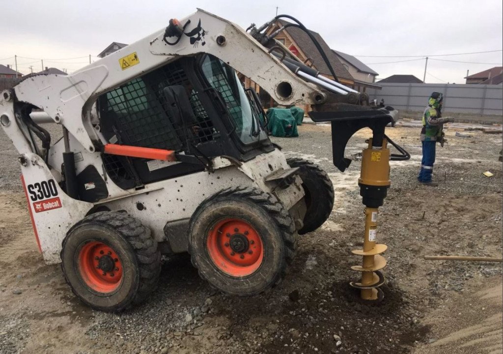 Мини экскаватор, Bobcat мини трактор, ямобур