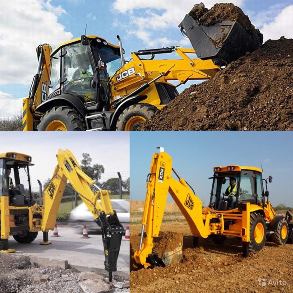 Аренда экскаватора- погрузчика JCB гидромолот, бур