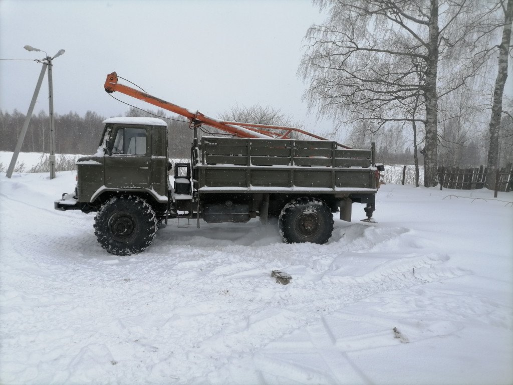 ГАЗ 66 с ямобуром для ЛЭП, фундамента и скважин 800 мм