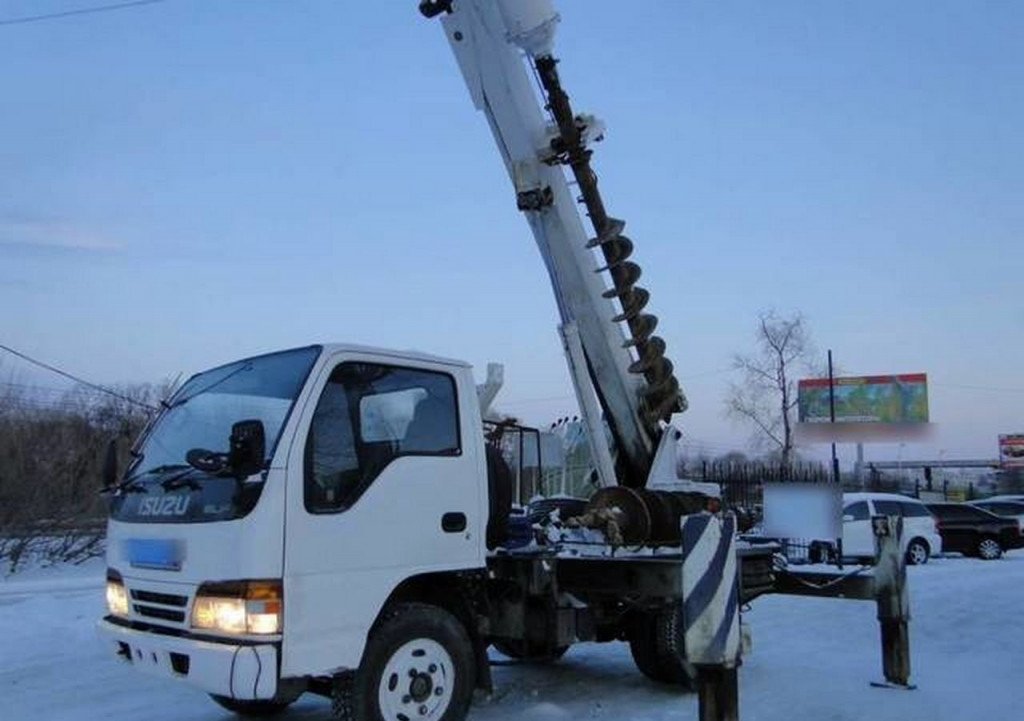 Автобуровая, ямобур вездеход