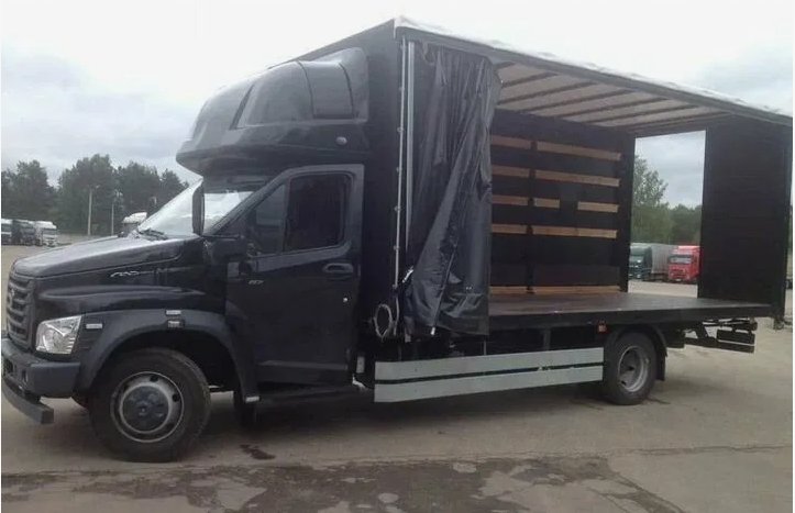 Газон 46 кубов, 18 паллет с боковой, верхней погрузкой