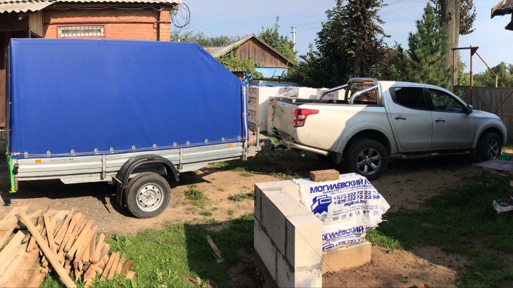 Грузоперевозки на пикапе и грузовом прицепе