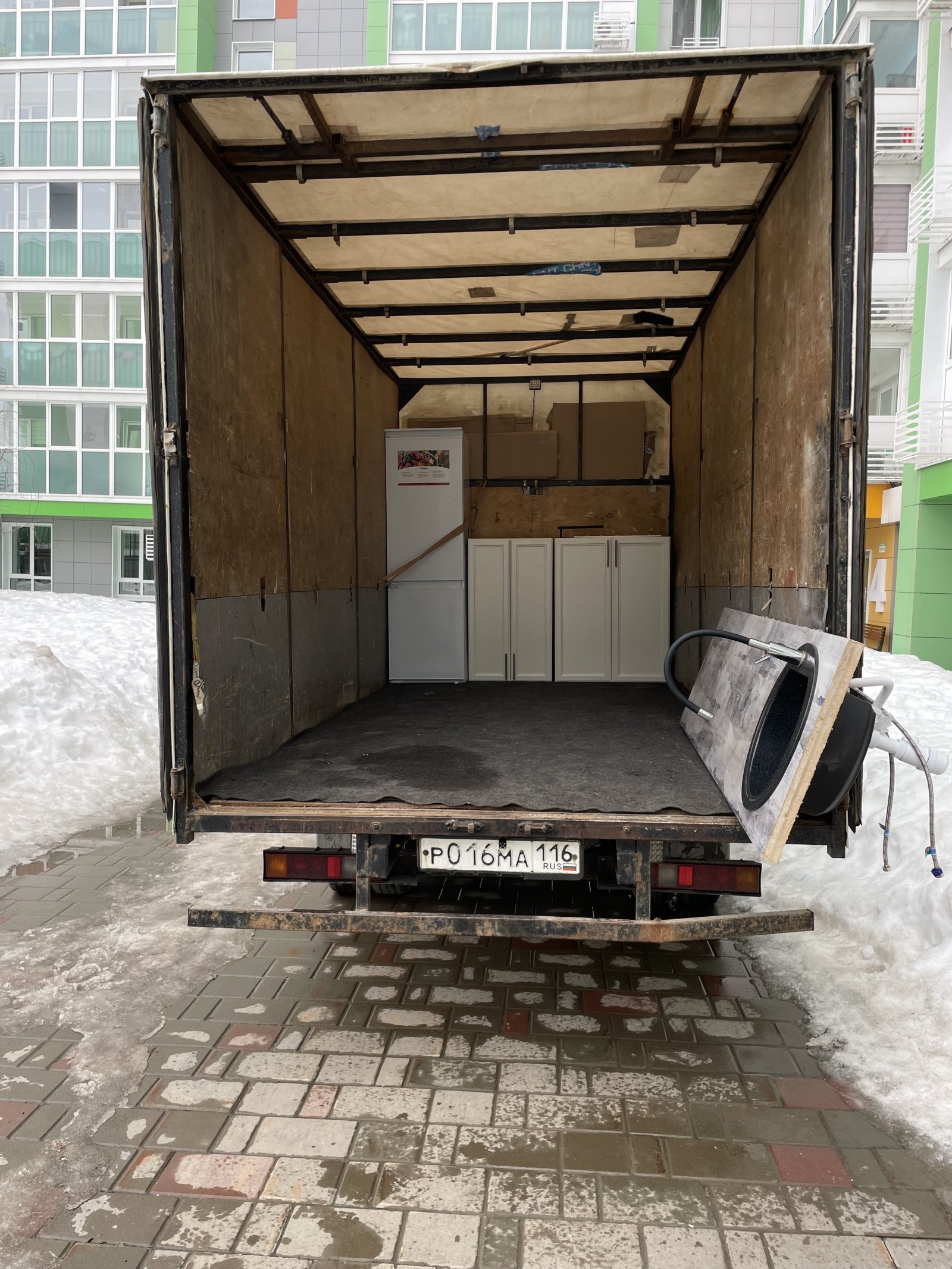 Перевозки на Газели с верхней погрузкой