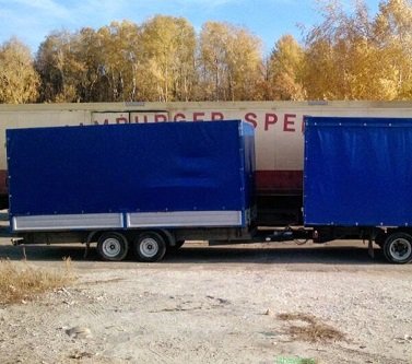 Газель с прицепом 40м2. Заказные грузоперевозки