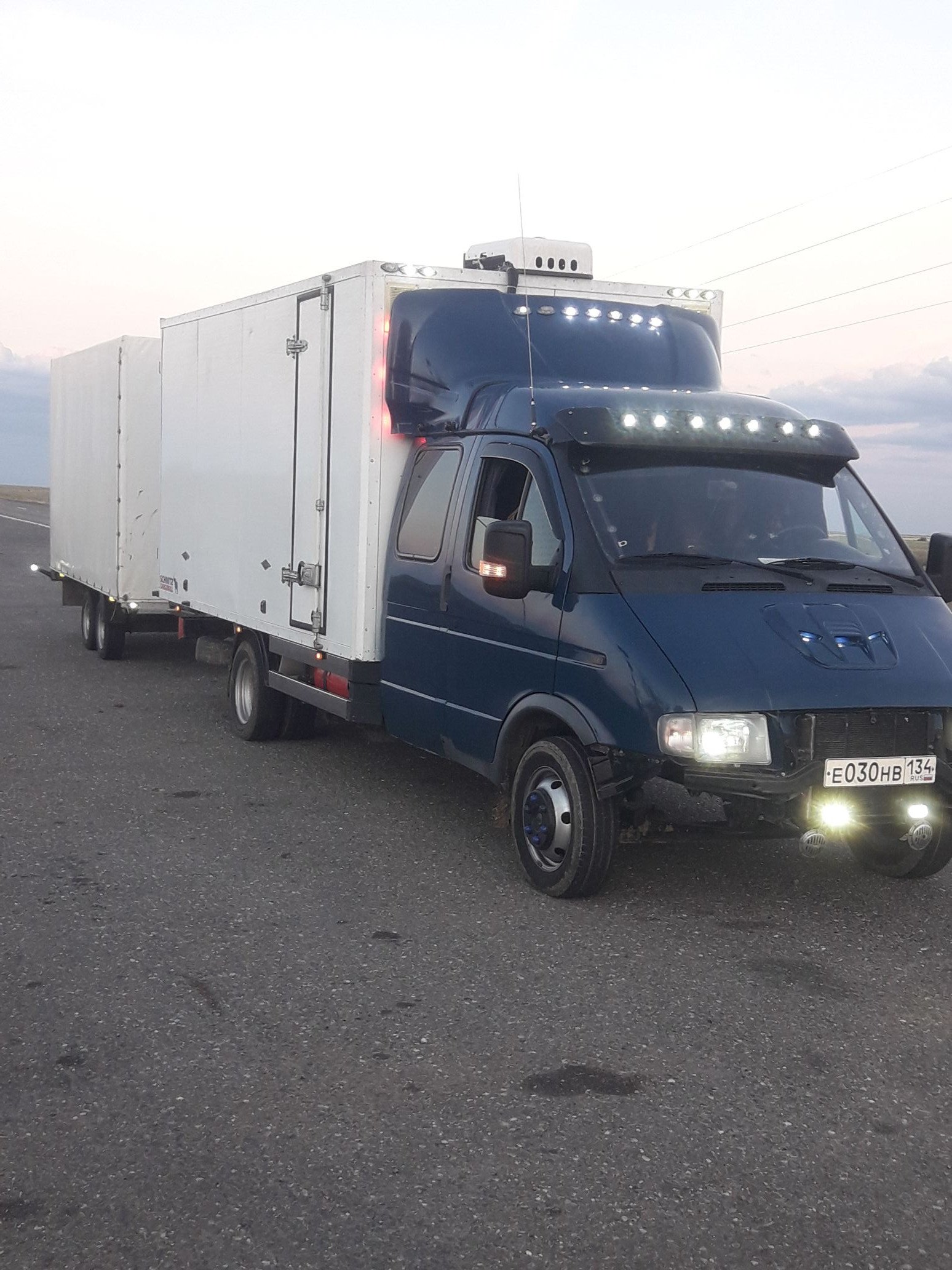 Перевозка грузов по России. Газель с прицепом