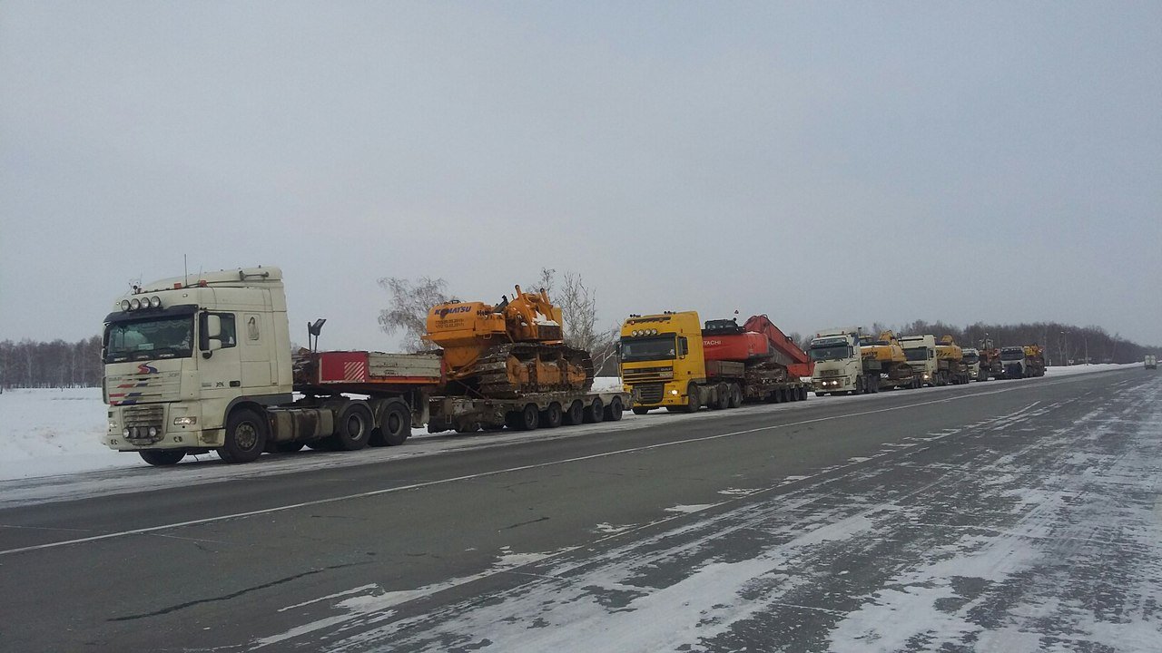 Перевозка негабаритного тяжеловестно груза тралами