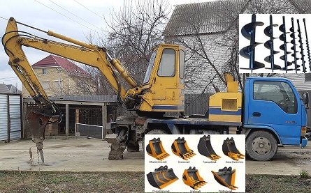 Услуги гидромолота, ямобура, экскаватора