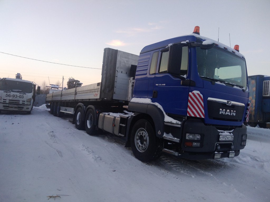 Услуги тягач с полуприцепом 13. 6м