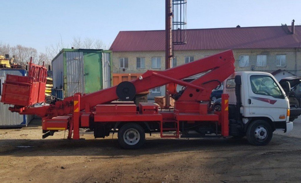 Корейская автовышка 24м. аренда