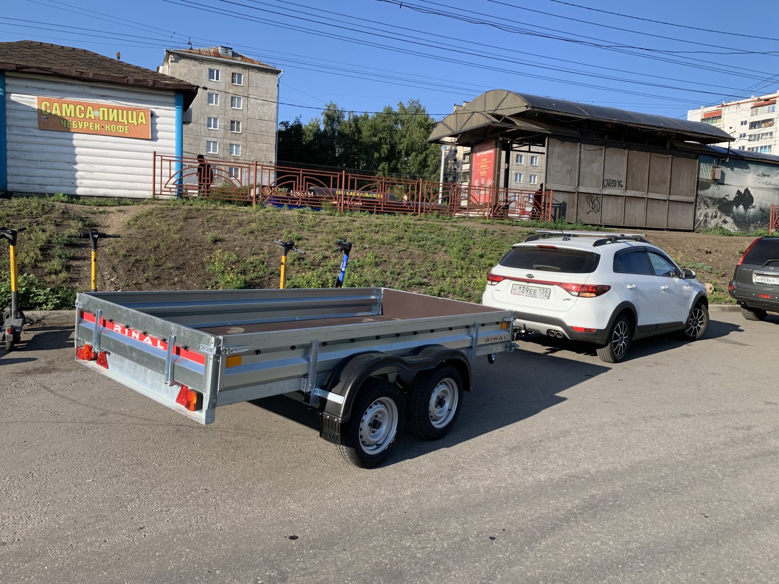 Попутные грузы на открытом прицепе перевозка