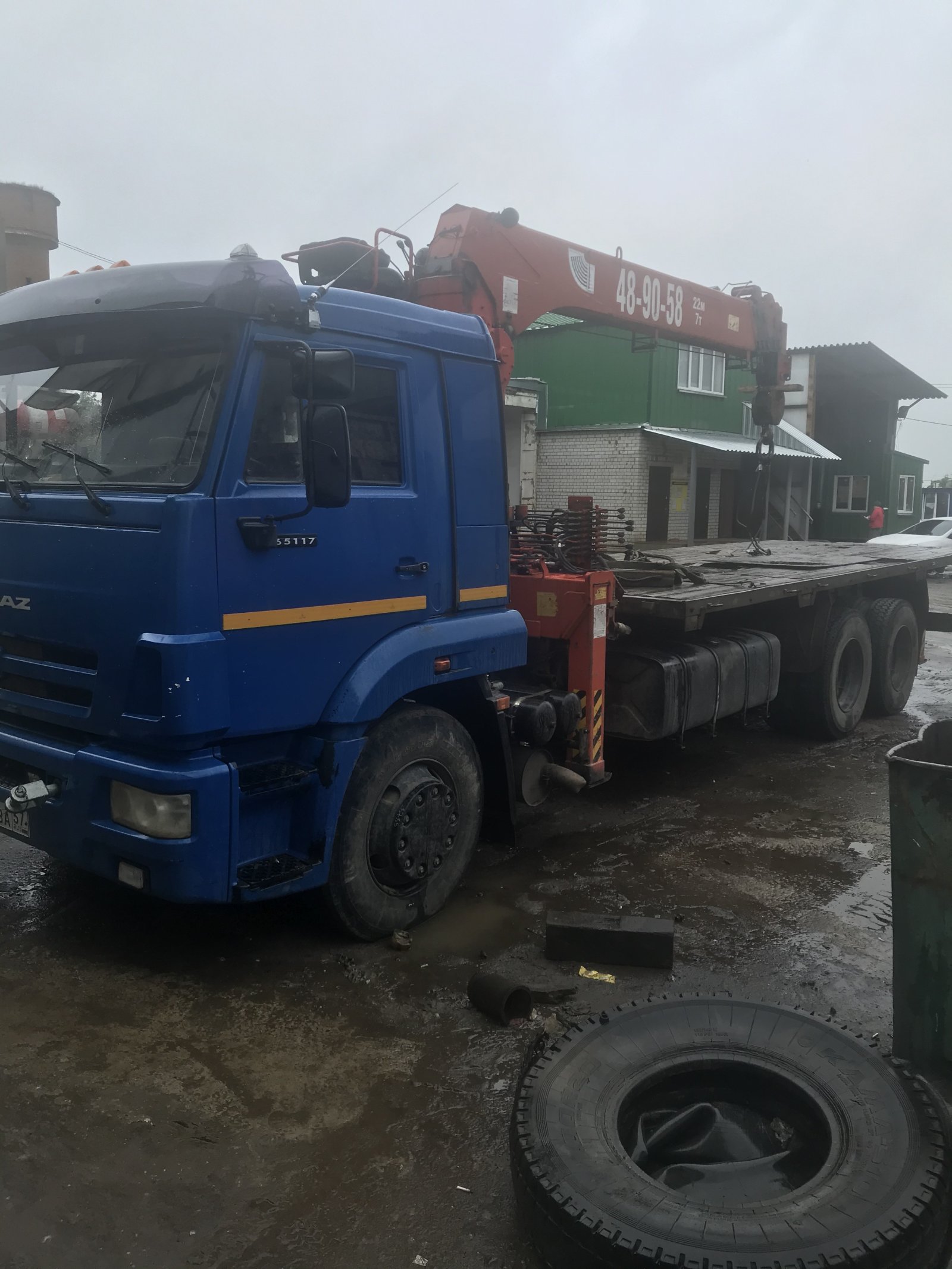 Услуги крана манипулятора Камаз с люлькой