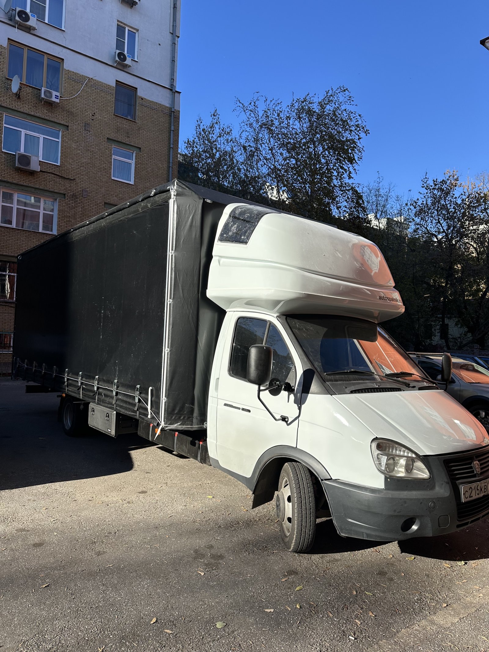 Грузоперевозка Верхняя боковая задняя