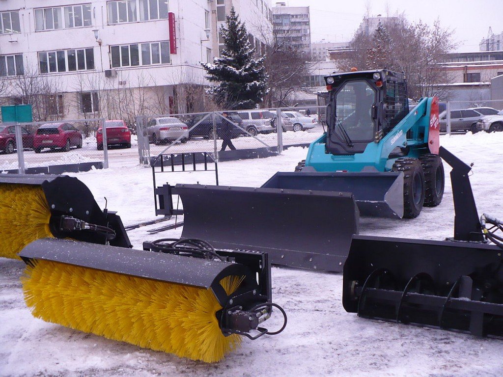 Услуги мини погрузчика, ямобур, щетка