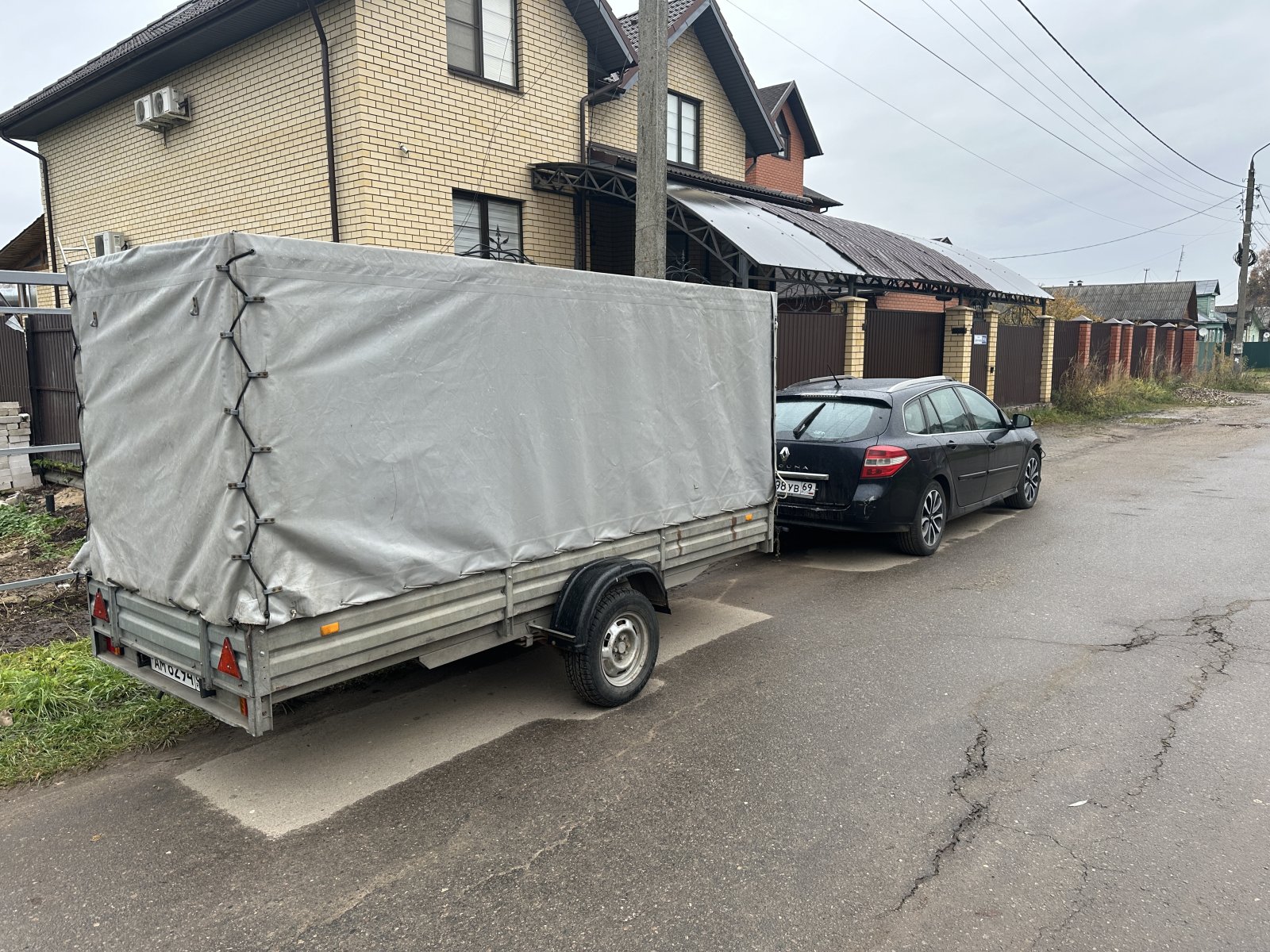 Грузоперевозки на прицепе