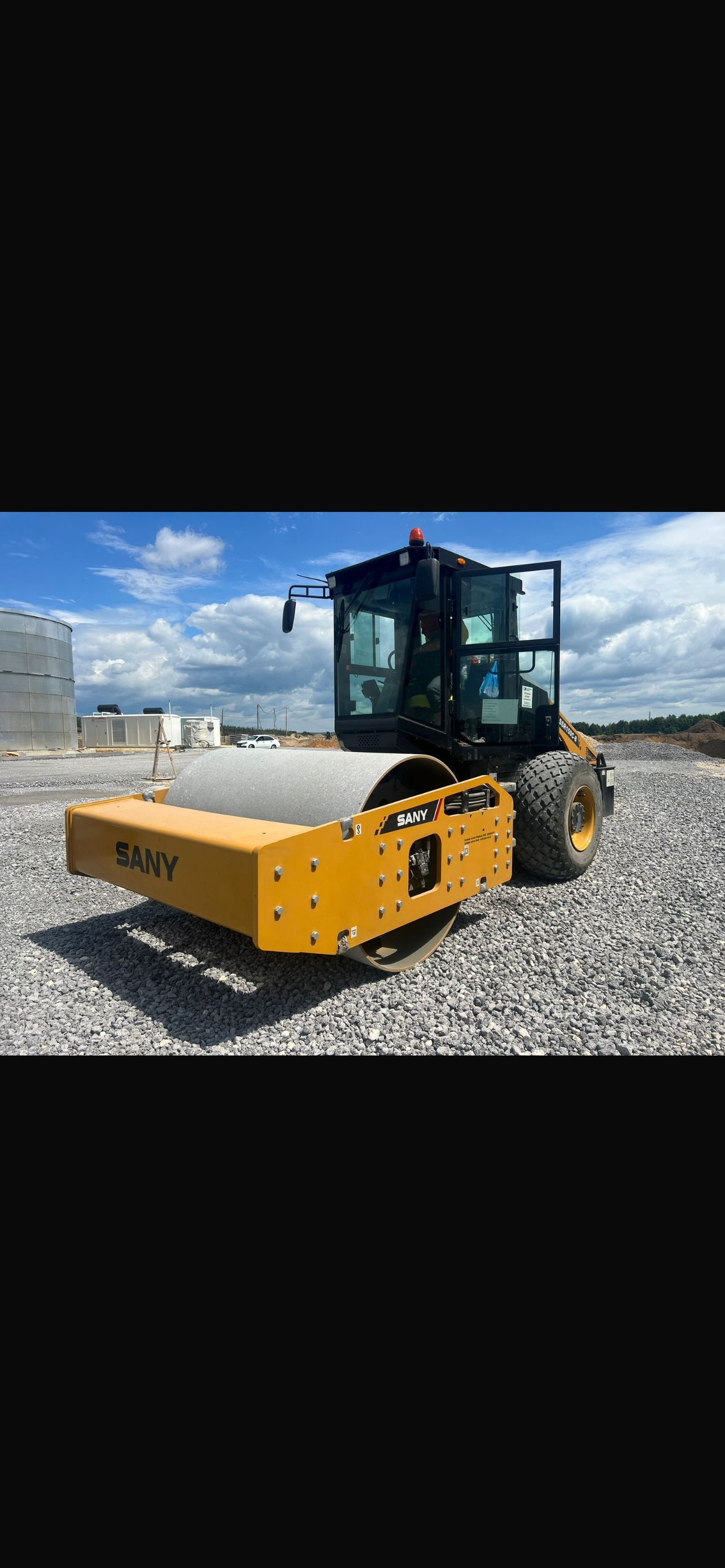 Аренда грунтового катка Sany SSR150 с оператором