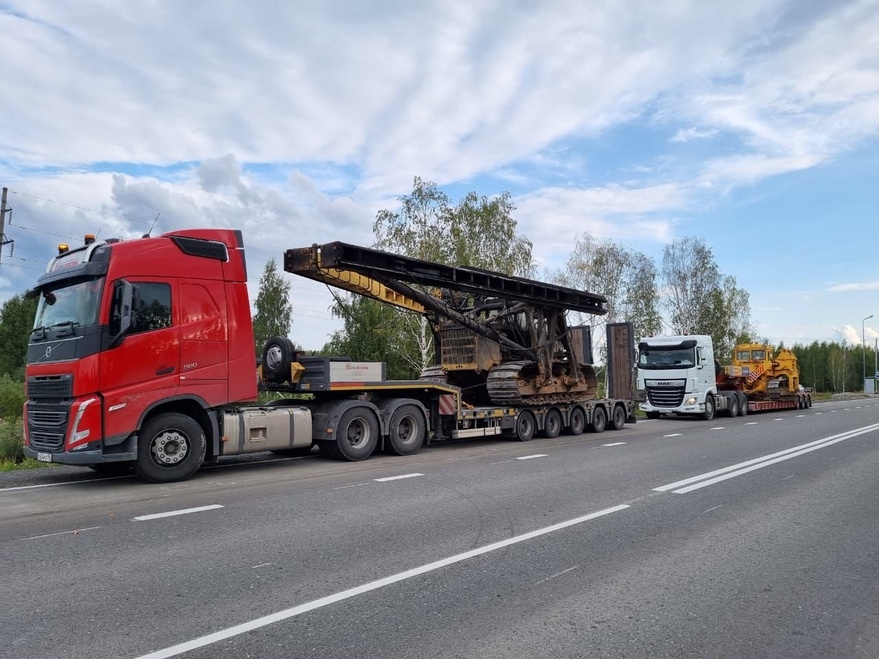 Перевозка негабаритных грузов на тралах