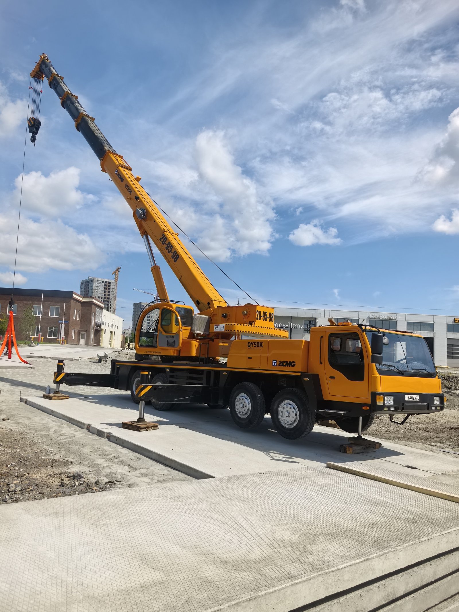 Услуги автокрана 50 тонн XCMG QY50K