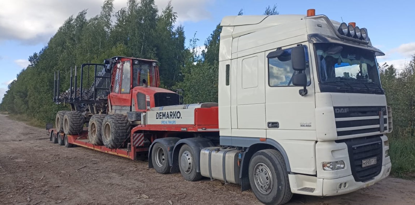 Аренда трала Volvo / длинномера, перевозка негабарита 100 тн