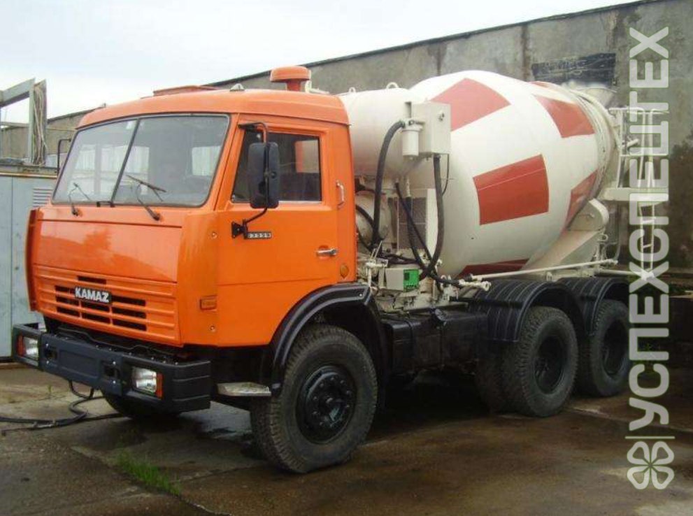 Автобетоносмеситель в аренду на базе Камаз объем 7