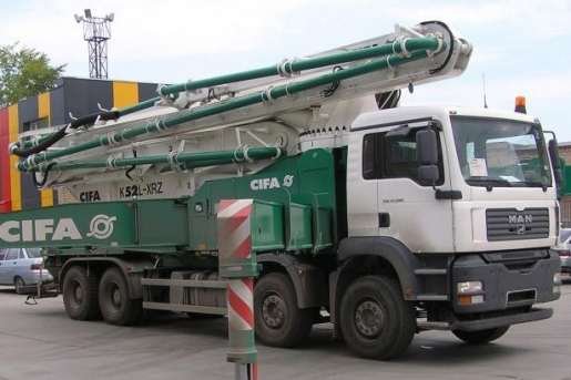 Аренда автобетононасоса schwing sx 52
