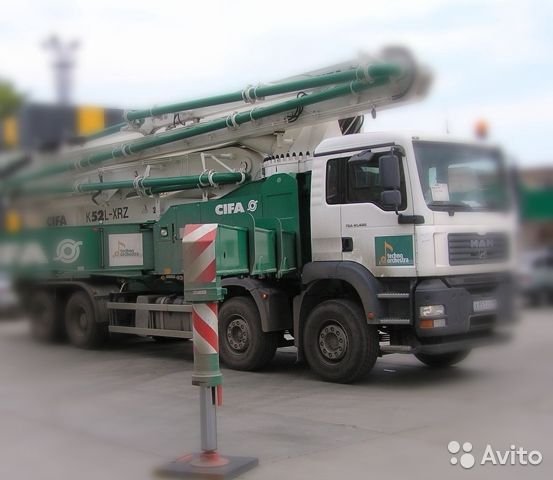 Аренда автобетононасоса cifa 36 и 52 метра