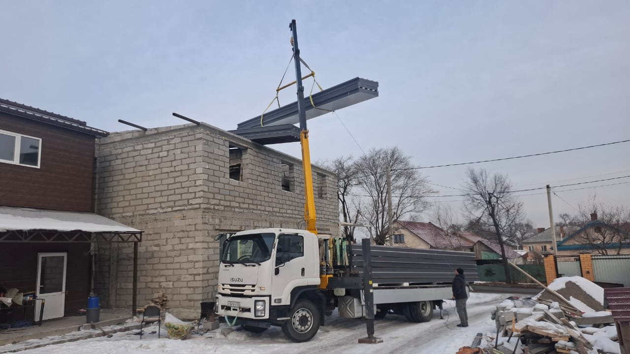 Кран манипулятор Isuzu с кму до 5 тонн