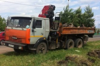 Кран манипулятор-самосвал от собственника