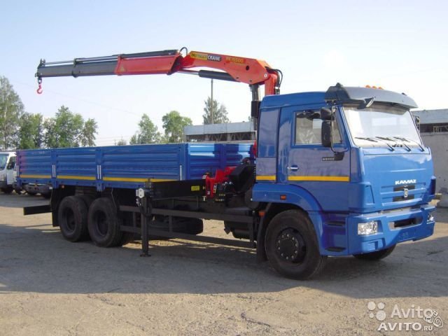 Аренда автоманипулятора Камаз 65117 на 10т, стрела 7т от 1200р