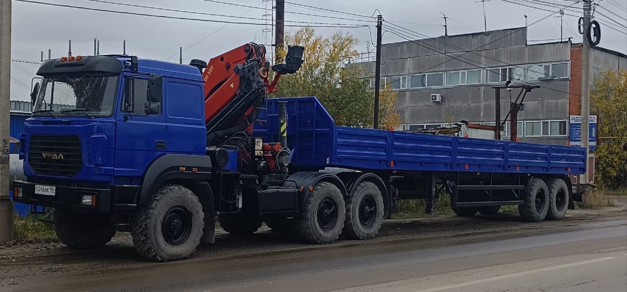 Манипулятор Урал с КМУ 7 тн борт 13 метров