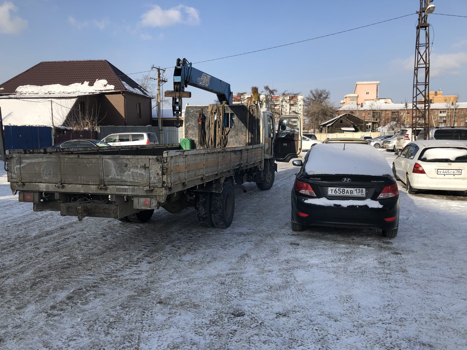 Кран-борт эвакуатор от собственника