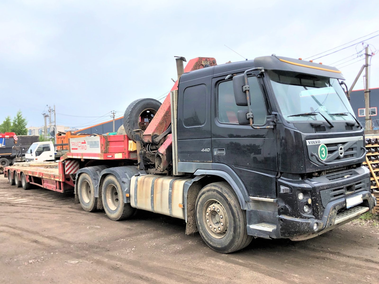 Аренда трала volvo FMX + манипулятор