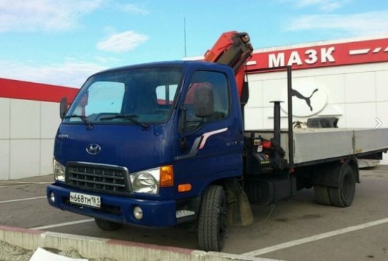 Услуги манипулятора Хендай, подъем и перевозка груза