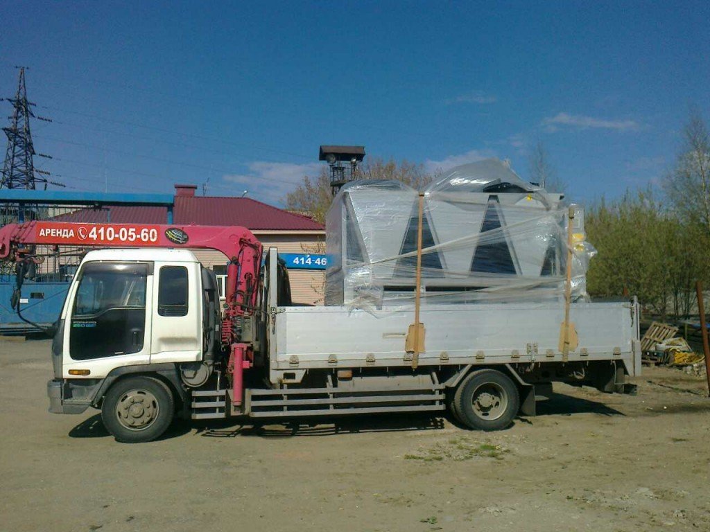 Услуги манипулятора Isuzu, борт 8т, стрела 3т, длина 10м